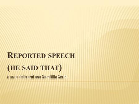 a cura della prof.ssa Domitilla Gerini