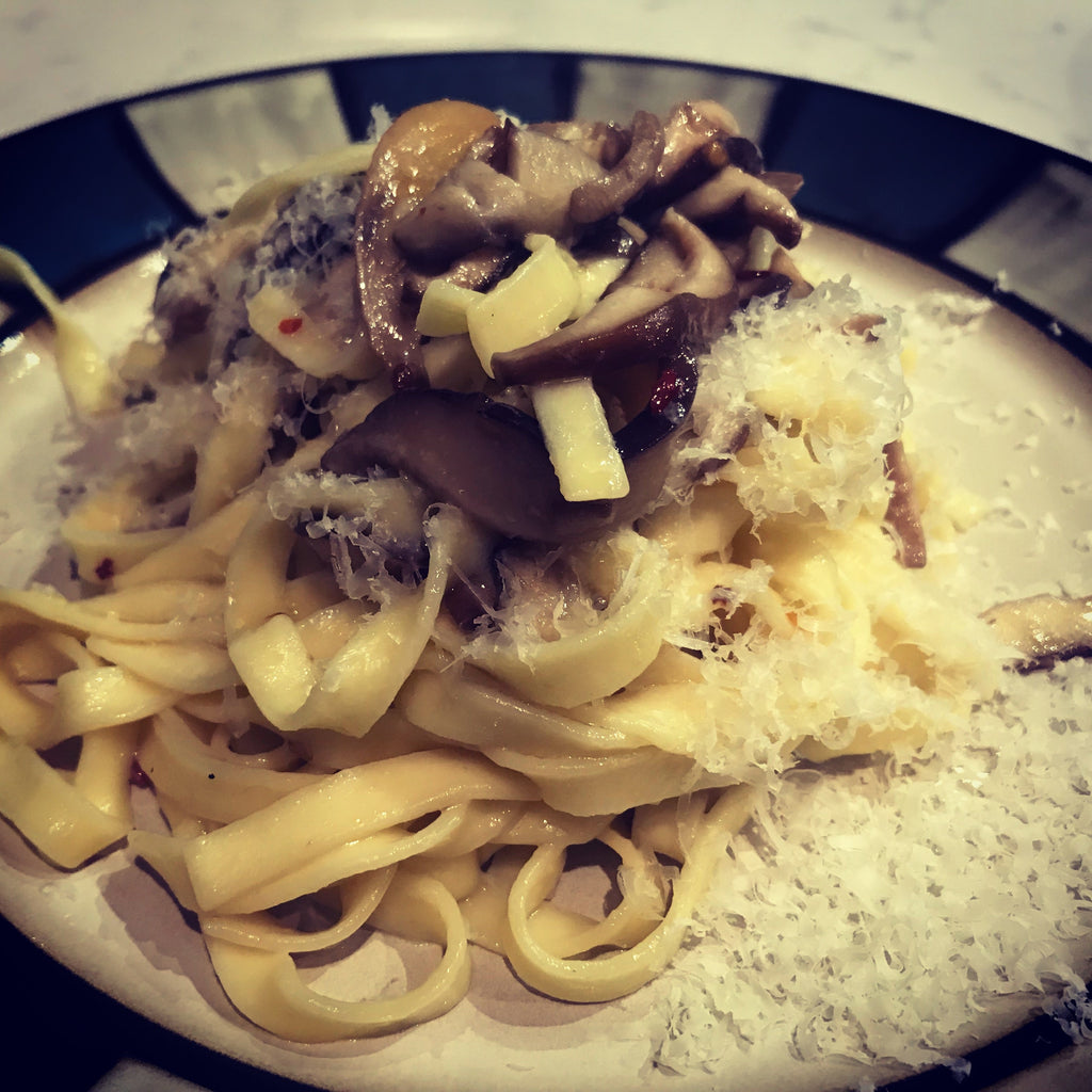 Fettucce with mushrooms